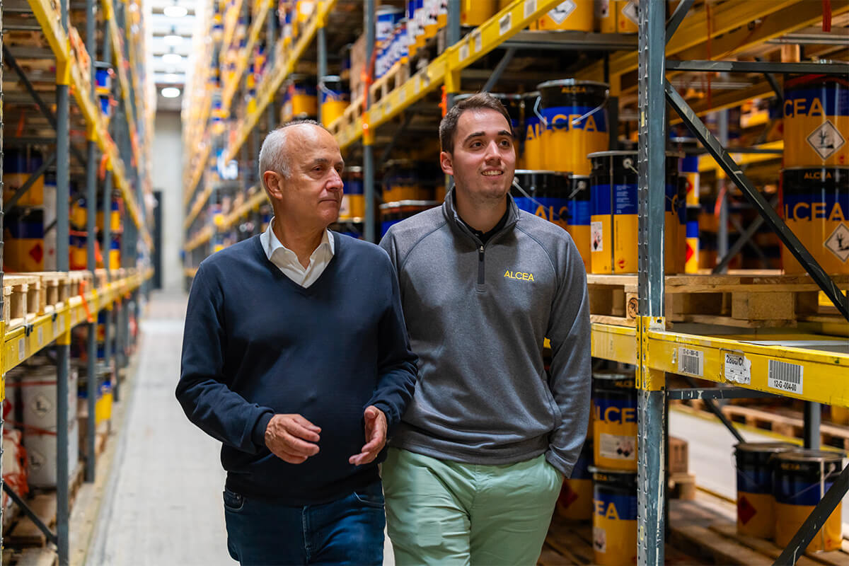 Carlo Parodi CEO and Pietro Parodi ALCEA coatings company management.