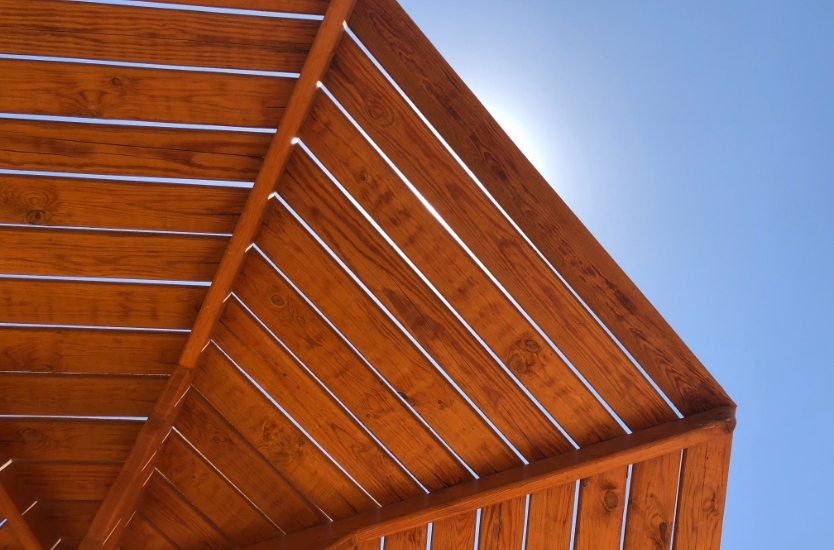 Exterior wood structure ALCEA eco-friendly coating systems weather protection durability