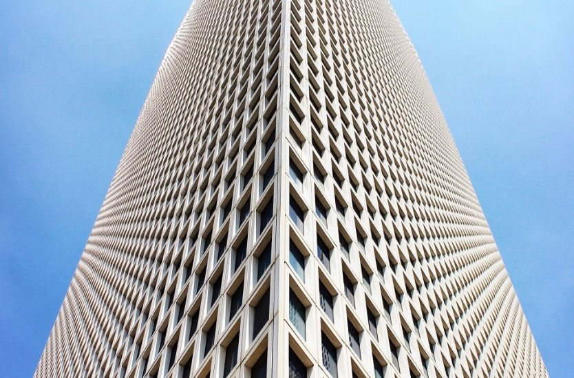 Skyscraper building ALCEA architectural coil coating exterior construction applications