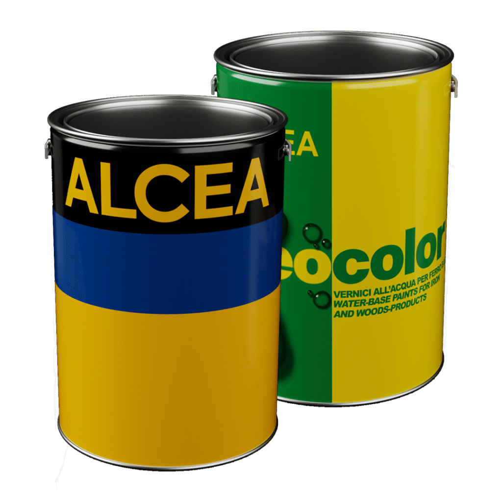 ALCEA high-quality coatings: SMALTOSISTEM® solvent-based and GEOCOLOR® water-based
