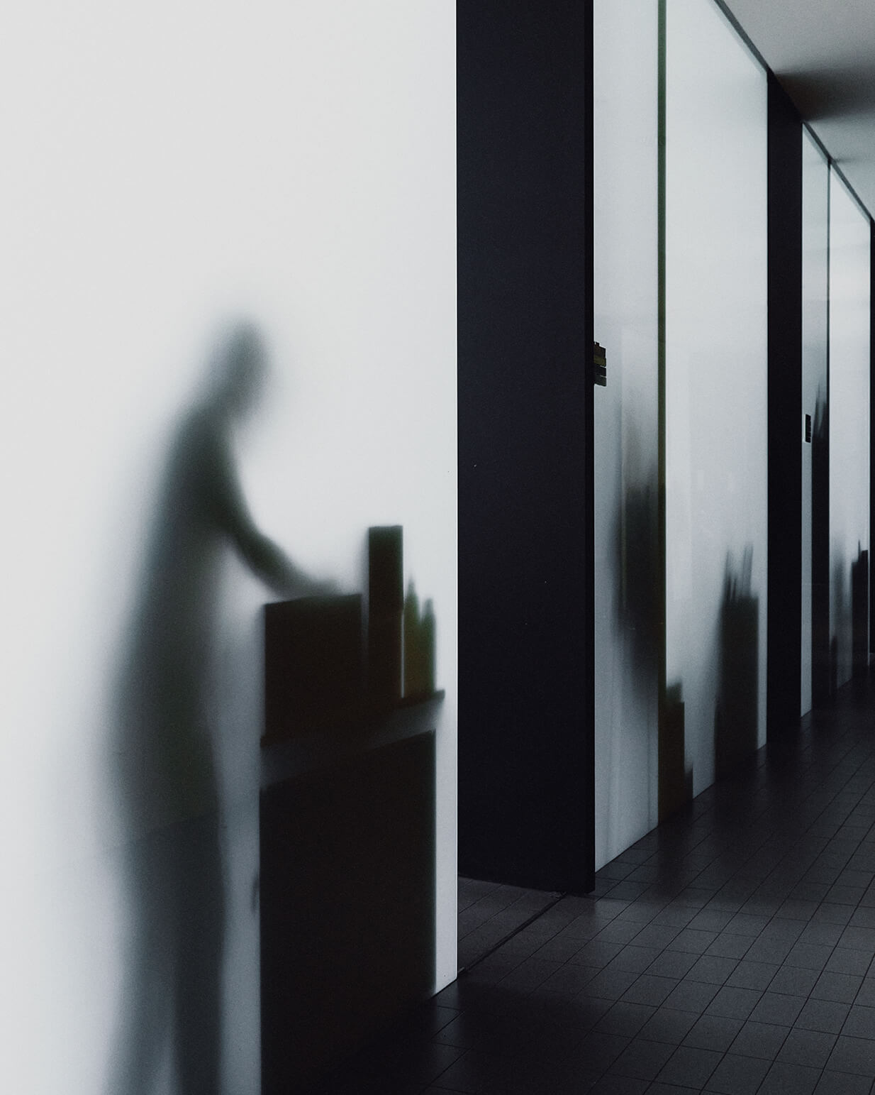 Uffici amministrativi Alcea – foto in bianco e nero