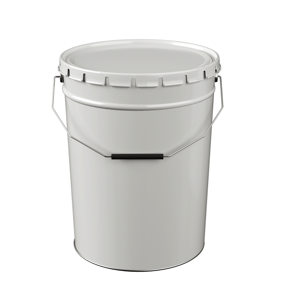 Secchio per vernici con coperchio alettato